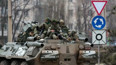 Russian troops