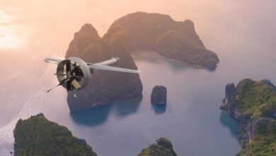 Artist rendering of Shield AI's V-BAT VTOL drone