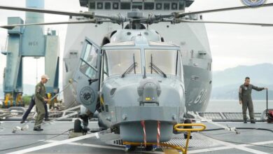 Wildcat Chopper aboard BRP Jose Rizal.
