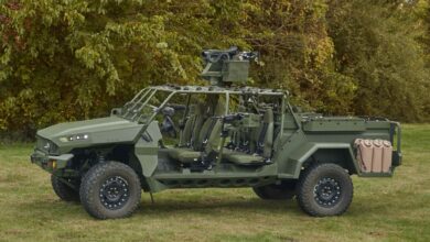 All-electric military concept vehicle