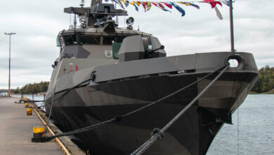 Finnish Navy's Hamina-class fast attack craft.