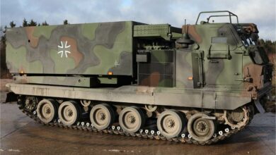 German army MARS II M270 MLRS Multiple Launch Rocket System.
