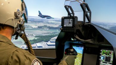 Ground-based simulation training system for Aero L-39NG jet trainers