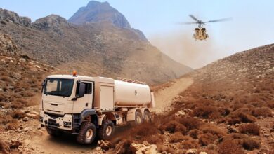 Rheinmetall TGS 8x4 airfield fuel tank truck