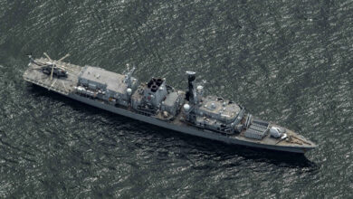 The British Royal Navy Duke-class frigate HMS Kent (F78)