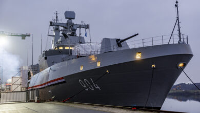 Egyptian Navy's Al-Aziz frigate.
