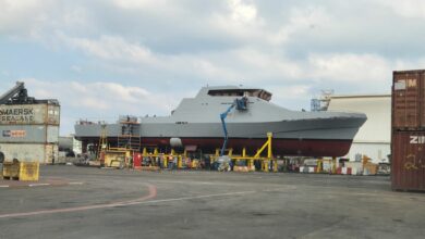 Israel Shipyards launches offshore patrol vessel S-45