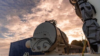UK DragonFire laser-directed energy weapon.