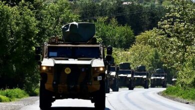 Military convoy