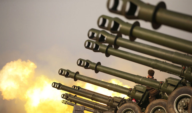 North Korean artillery units