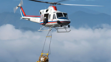 Subaru Bell 412 helicopter