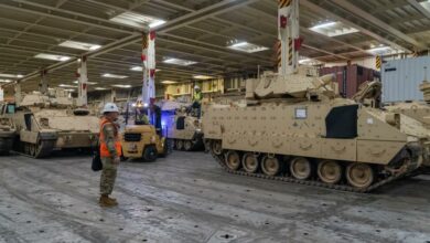 Bradley fighting vehicles