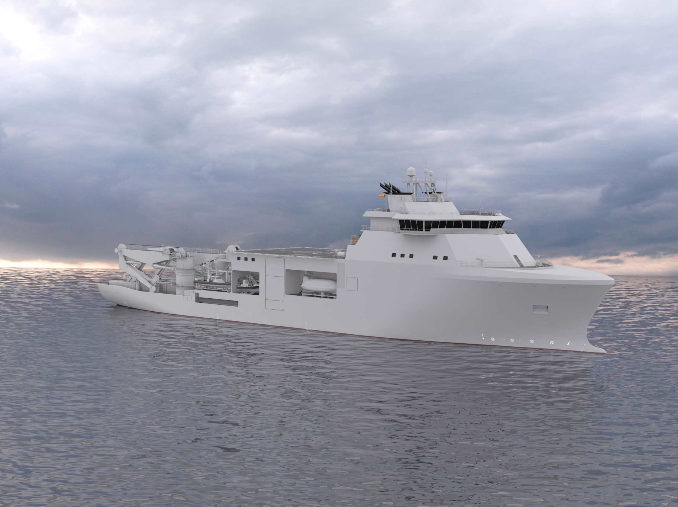 Italian Navy's Special and Diving Operations - Submarine Rescue Ship (SDO-SuRS). Photo: Kongsberg