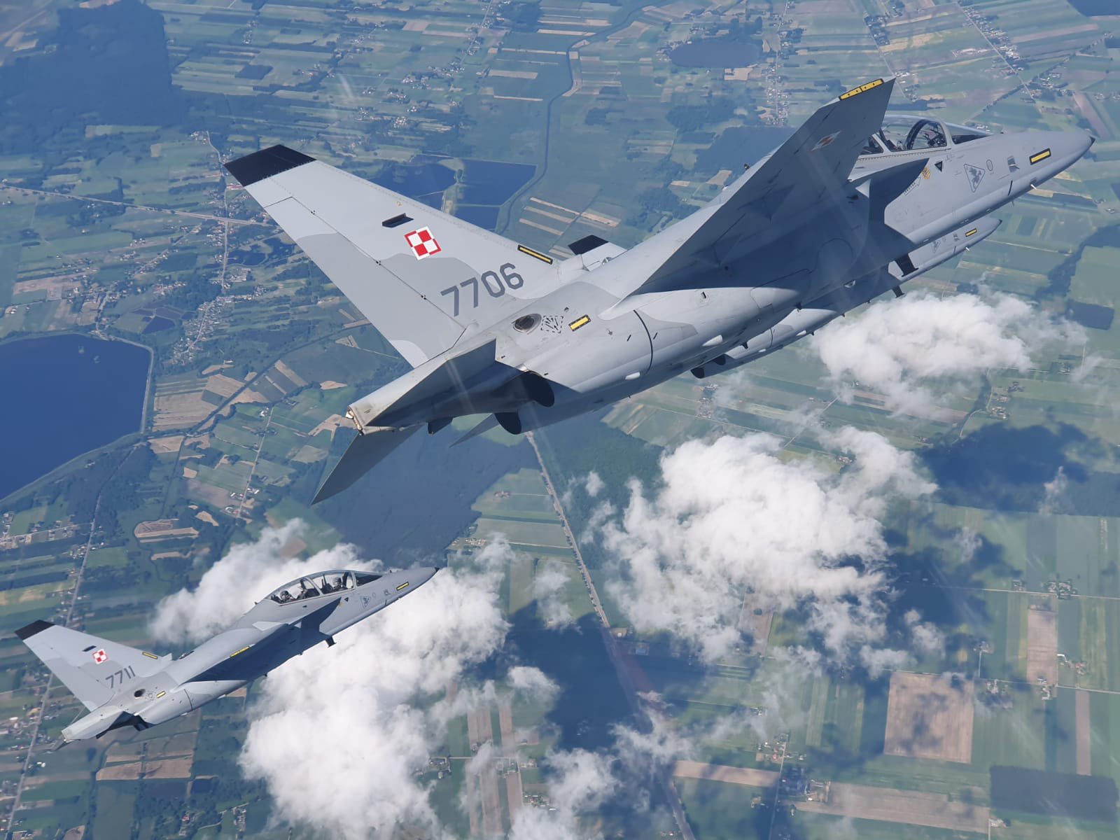 Polish Air Force's M-346 Bielik advanced trainer jets