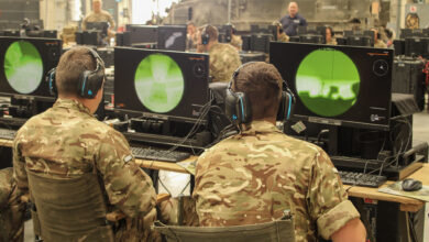 The Royal Signals use a new VR training system.