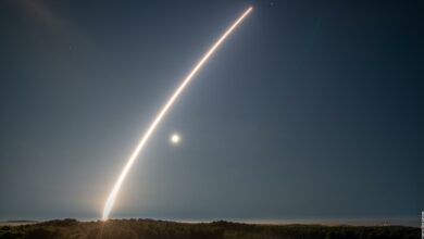 Test-launch of France's M51 ballistic missile.