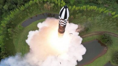 North Korean intercontinental ballistic missile