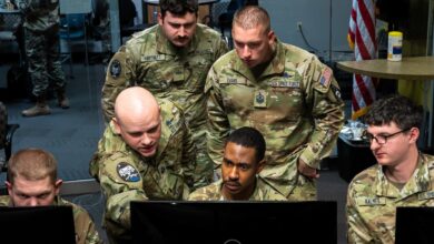 US Space Force Guardians participate in Moonlighter, an exercise designed to focus on refining their defensive and offensive skill sets