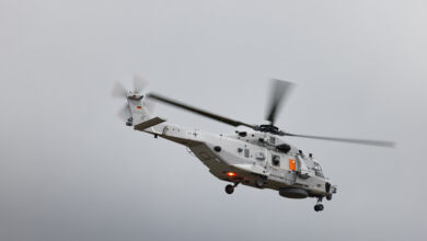 NH90 in flight