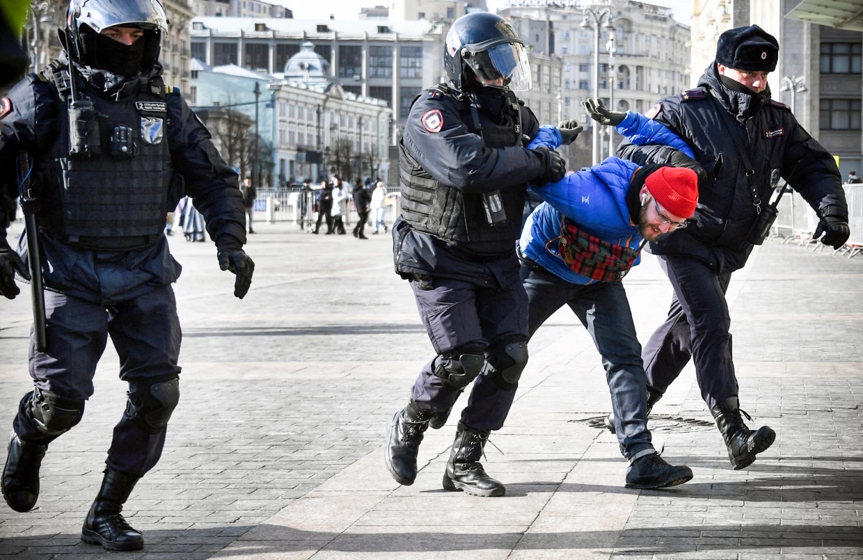 Russian man arrested