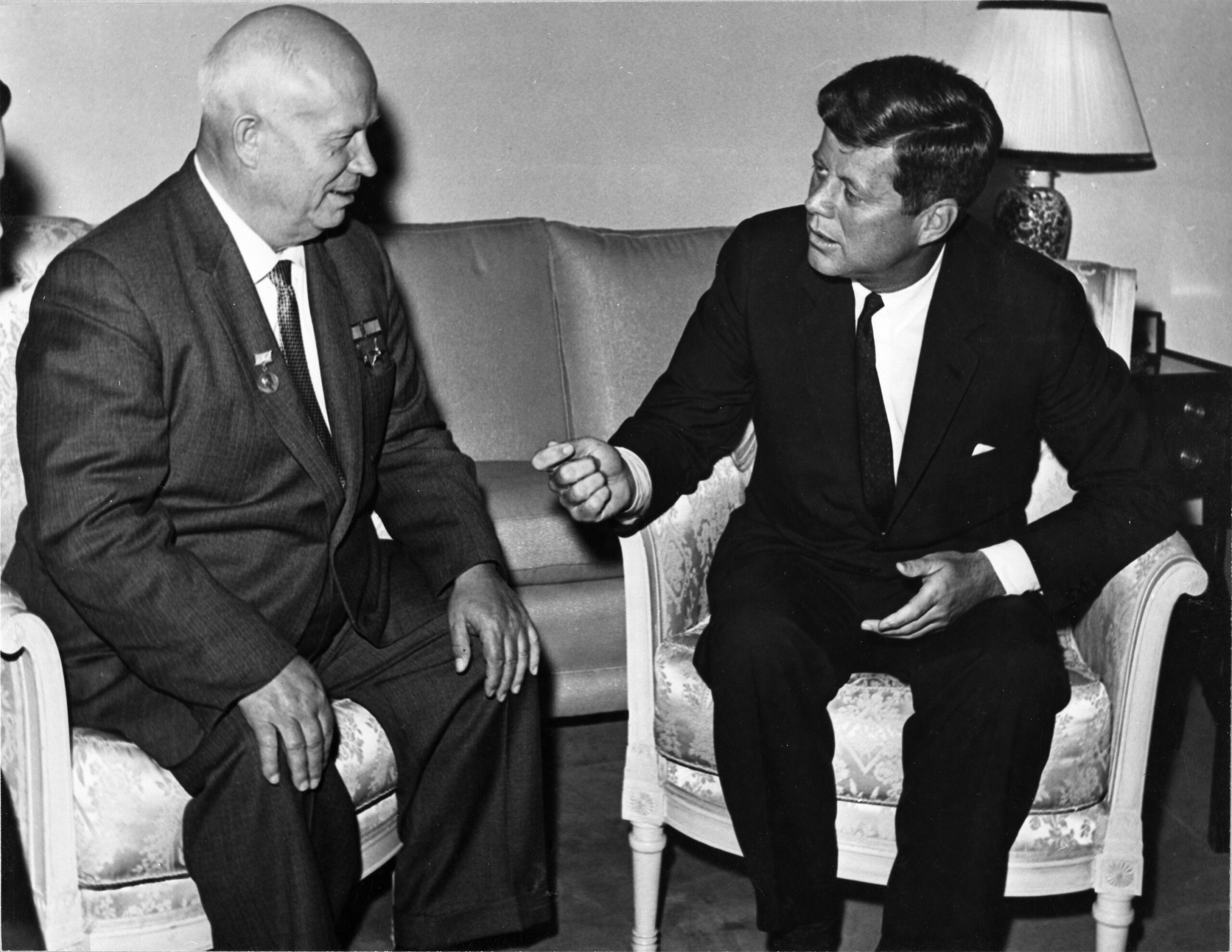 John F. Kennedy meeting with Nikita Khrushchev in Vienna, 1961