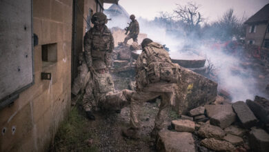 A casualty handling simulation was carried out at Salisbury Plain.