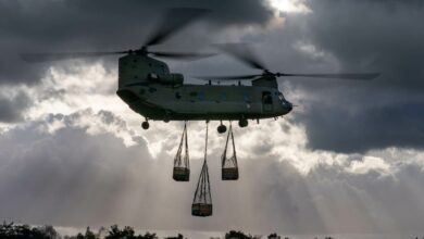 Dutch Chinook helicopter.