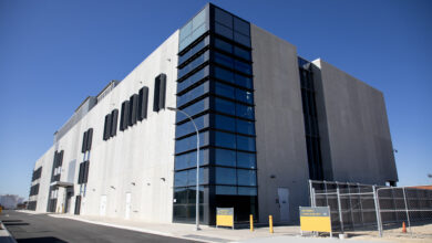 Navy Training Systems Centre-West building at HMAS Stirling, Western Australia. *** Local Caption *** The new Navy Training Systems Centre - West (NTSC-W) was officially opened on Wednesday, May 15 at HMAS Stirling, WA. The new training building will provide students based in the west with access to specialist and simulated systems training facilities without having to travel to the east coast. The NTSC-W opening was attended by Commodore Training, John Stavridis, CSC, RAN, who unveiled the official plaque and Commanding Officer HMAS Stirling, Captain Ken Burleigh, ADC, RAN.