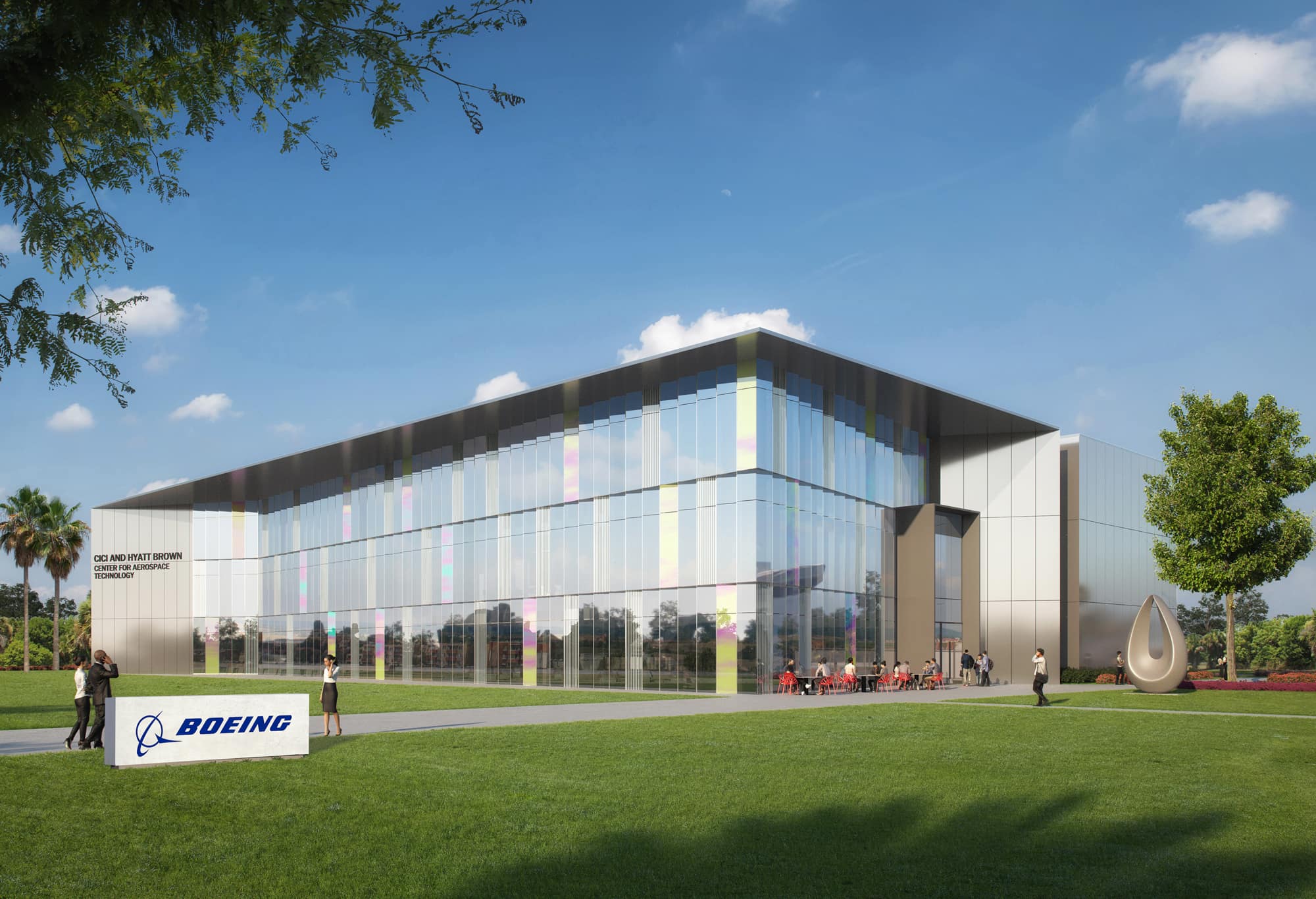 Artist's rendering of Boeing's engineering facility in Daytona Beach