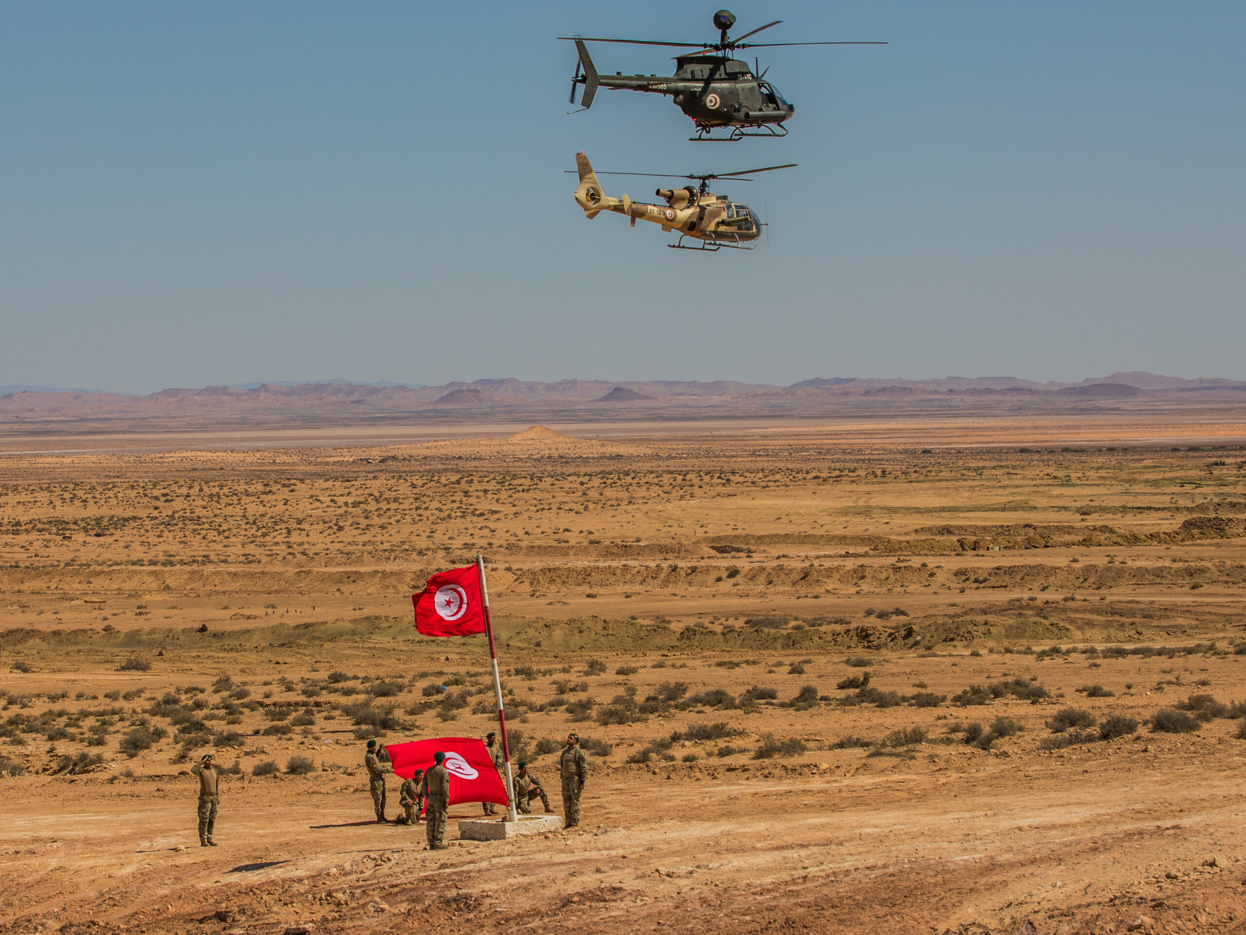 Members of the Tunisian Armed Forces during African Lion 2024.