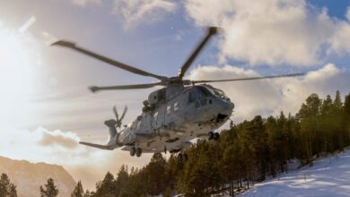 Commando Merlin helicopter