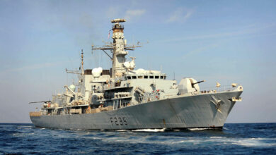 The Duke-class (Type 23) frigate HMS Monmouth. Photo: LA(Phot) Stuart Hill/UK Royal Navy