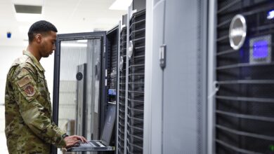 Base data-center at Eglin Air Force Base, Florida.
