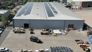 NP Aerospace's new vehicle armor center in Coventry.