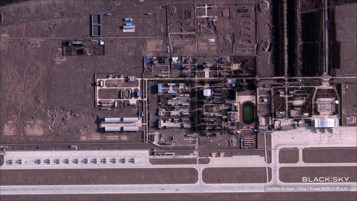 Second Gen 3 satellite's captured imagery of Golmud Air Base, Qinghai Province, China.