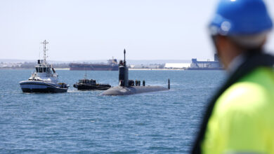 United States Navy Virginia Class submarine USS Mississippi arrives at Fleet Base West, Rockingham, Western Australia for a routine port visit. *** Local Caption *** United States Navy Virginia Class submarine USS Mississippi has arrived at Fleet Base West, Rockingham, Western Australia. The submarine is in Australia for a routine visit to provide respite for the crew. The visit reflects the ongoing strength of Australias alliance with the United States and builds on the visits of nuclear-powered submarines from AUKUS partners over the last 60 years.