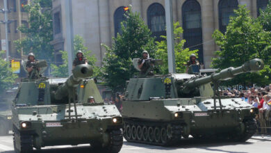 M-109A5E self-propelled howitzers