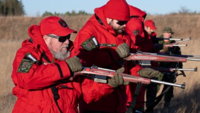 Candidates on the Canadian Ranger Basic Military Indoctrination conduct training with the C-19 Rifle in Shilo Manitoba on November 07 2024. Please credit; MCpl Parker Salustro Canadian Armed Forces Photo.