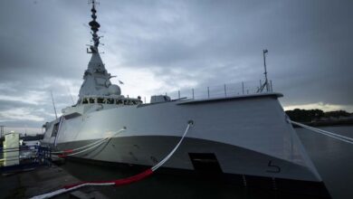FDI lead ship Amiral Ronarc'h on the dock