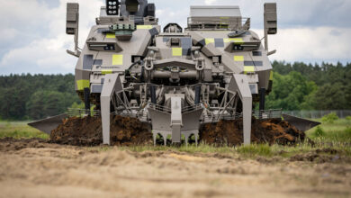 Keiler mine-clearing tank