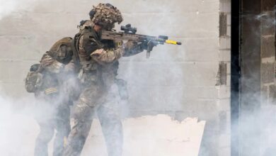 British soldiers engage in largest reserve exercise since 1980s.