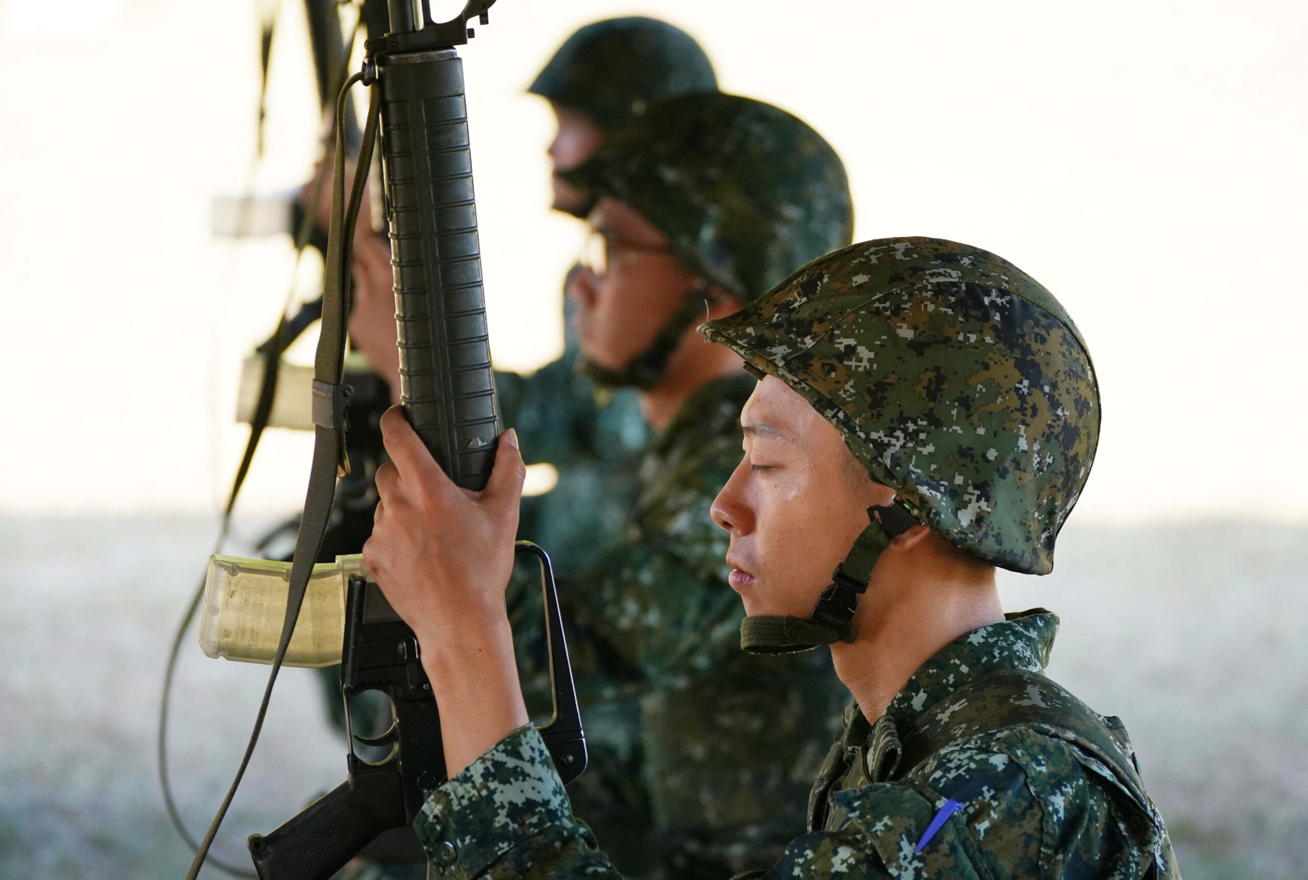 Taiwanese Army members
