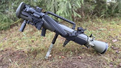 A Carl-Gustaf M4 RD grenade launcher