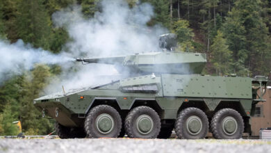HENSOLDT supplies radars for Rheinmetall air defence systems, including the Skyranger air defence system – pictured here is the variant based on the Boxer vehicle, which is also to be operated by the German Armed Forces. Photo: Rheinmetall
