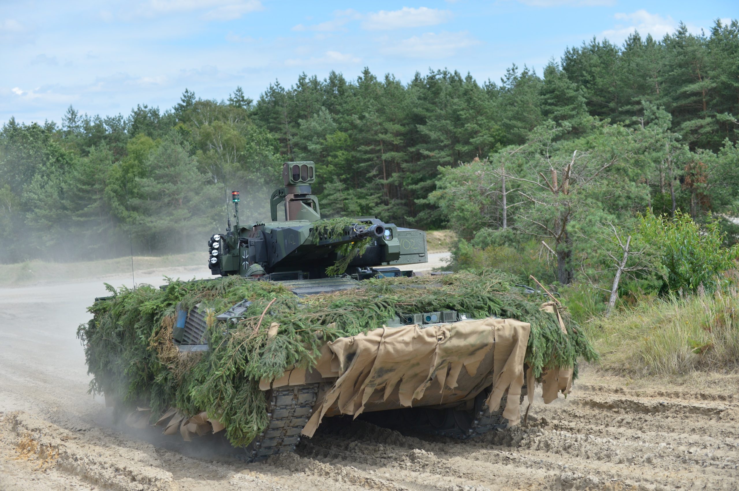 Puma infantry fighting vehicle, developed and manufactured by PSM Project System & Management GmbH, a joint venture of KNDS Deutschland and Rheinmetall Landsysteme. Image credit: PSM Project System & Management GmbH"
