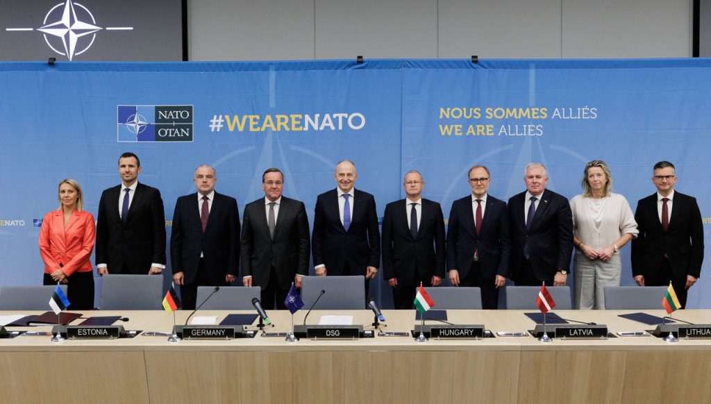 Defence Ministers from 10 NATO Allies came together to sign a memorandum of understanding to further develop the European Sky Shield Initiative. 
